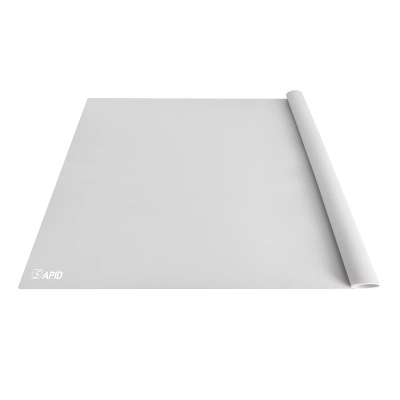 SAPID Extra Large Silicone Mat 36" x 24" Place Mats, Heat Resistant Mat for Kitchen Countertop Protector, Thick Placemats Washable Silicone Mats for Kitchen Counter Mat Dining Table Mat, Grey, Sapid - Image 1